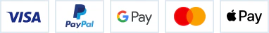 Visa, PayPal, Google Pay, Mastercard i Apple Pay
